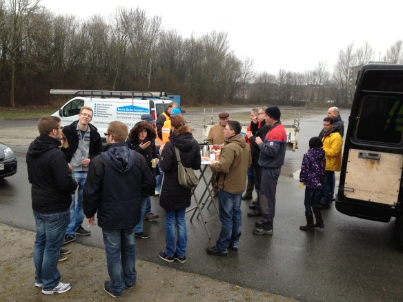 Die Aktiven trafen sich am düb zum Frühstück und zur Lagebesprechung