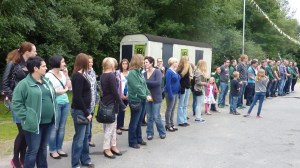 Antreten und Marschieren will geübt sein.