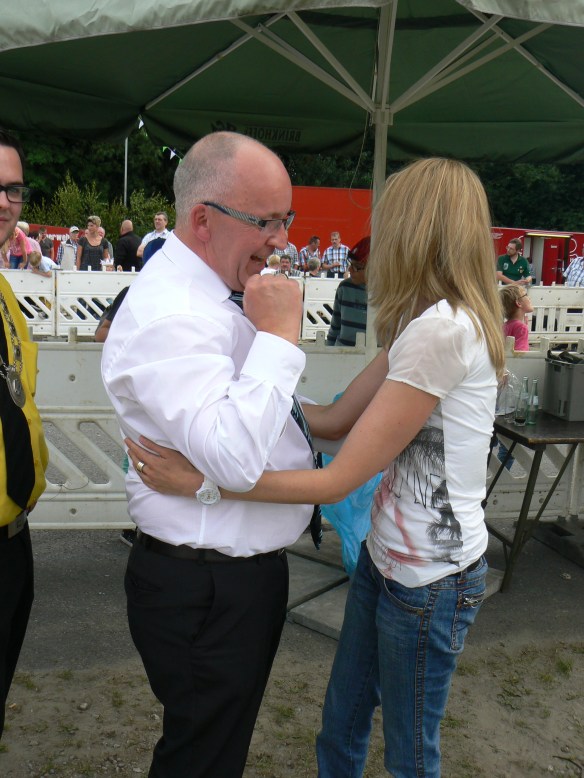 Diebische Freude bei unserem Vorsitzendem Volker Dieminger.