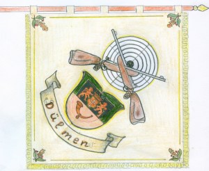 Skizze der neuen Fahne Rückseite