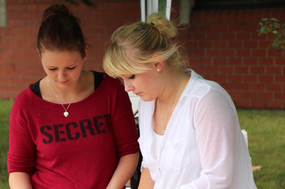 Im Einsatz bei Kaffee und Kuchen.