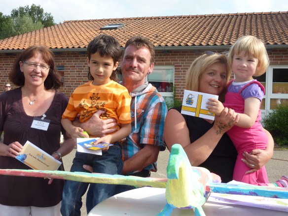 Die Preisträger mit König Lothar Engbers und Königin Yvonne Kadiri