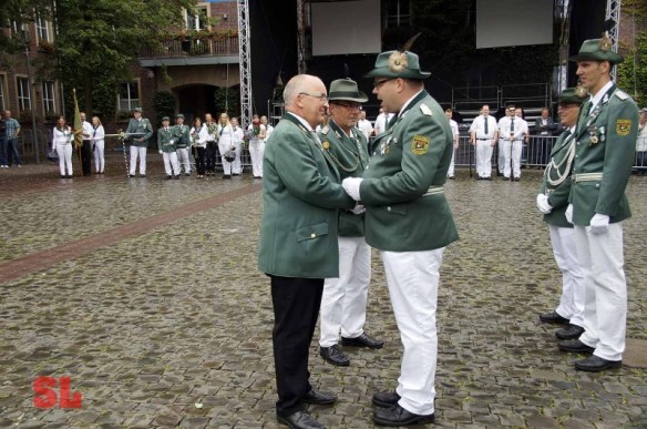 Ehrung von Ralf Lehmann als Silberkönig und Volker Dieminger für beondere Verdienste
