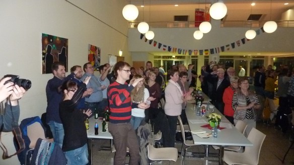 Standing Ovation gleich zu Beginn des Abends. Wo gibt es so etwas noch....