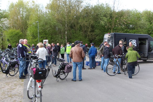 Satteltrunk am Start