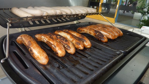 Leckere Grillwürstchen waren sehr begehrt