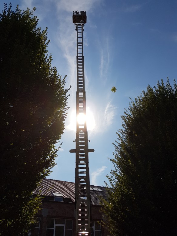 ...und ließ sie hoch über Dülmen frei.