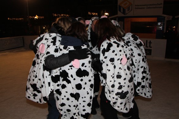 Vor dem alles entscheidenden Stechen wurde noch einmal der Teamgeist beschworen.