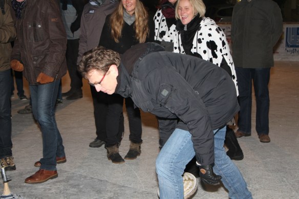 Er hatte leider etwas dagegen und war 20 Zentimeter näher an der Daube