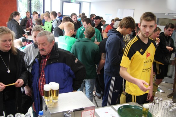 Auch im Vorraum war eine Menge los